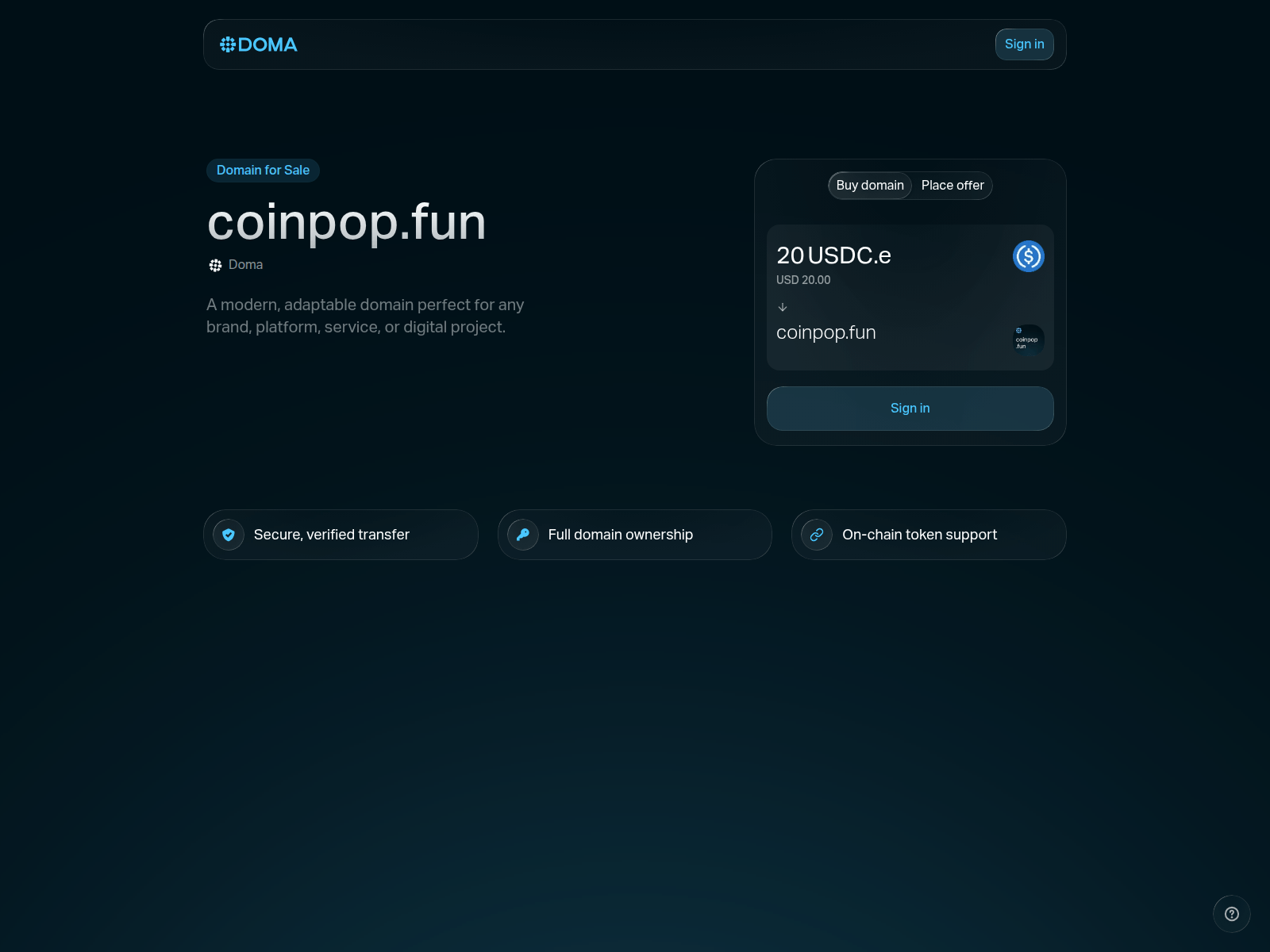 Screenshot of coinpop.fun