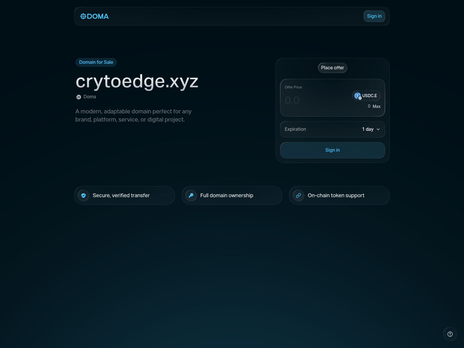 Screenshot of crytoedge.xyz
