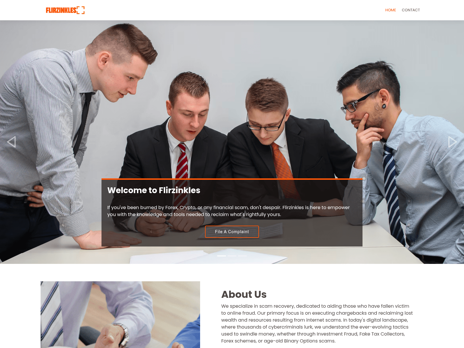 Screenshot of flirzinkles.com
