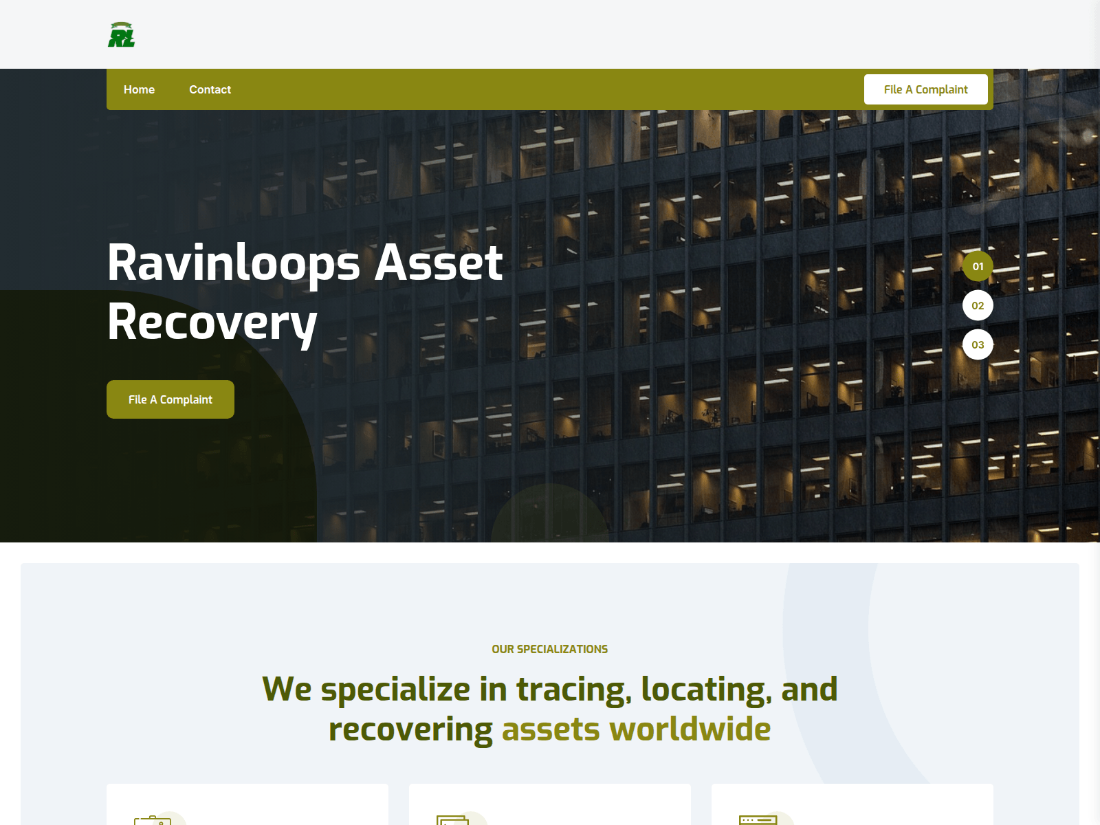 Screenshot of ravinloops.com