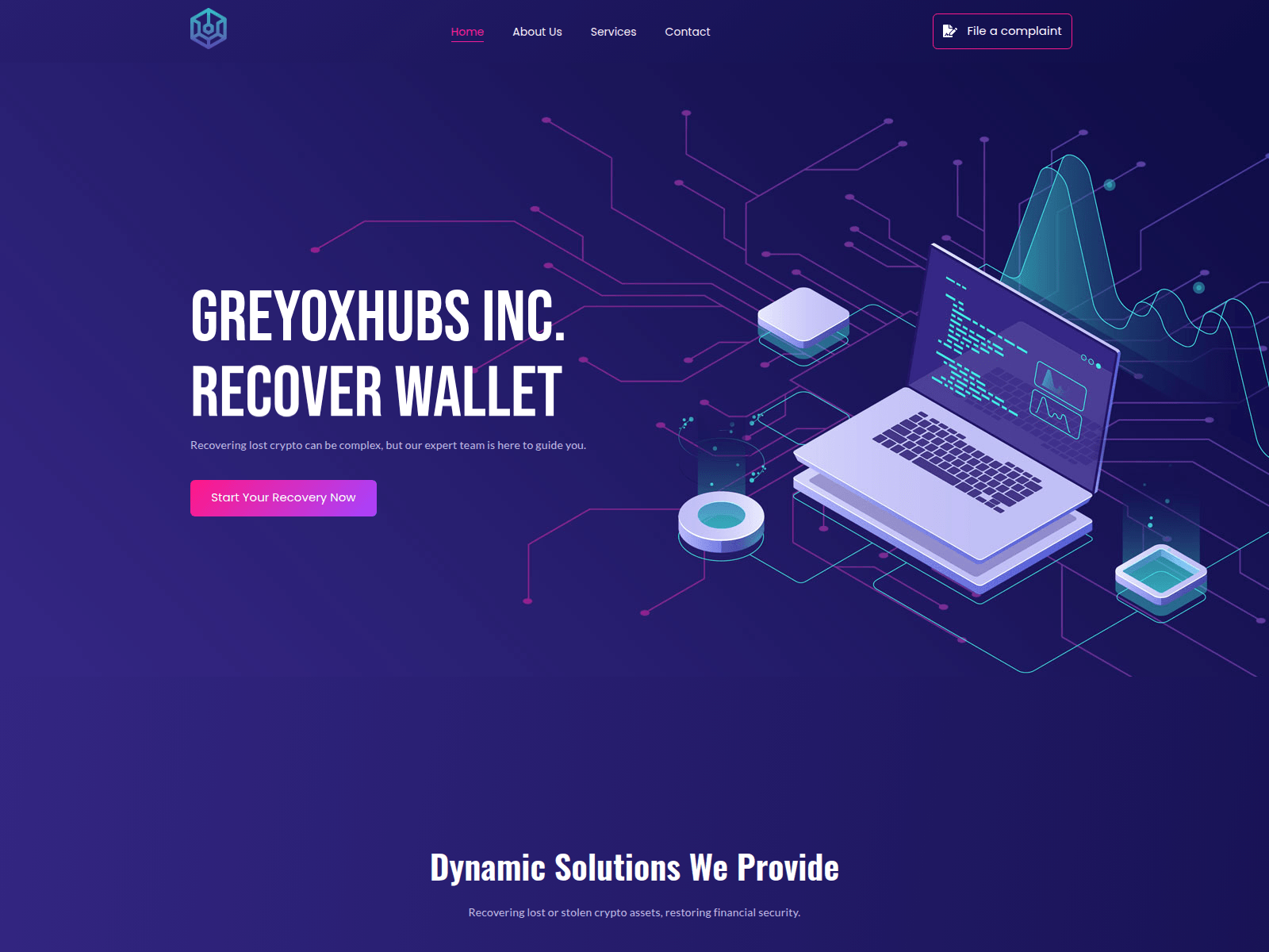 Screenshot of greyoxhubs.com