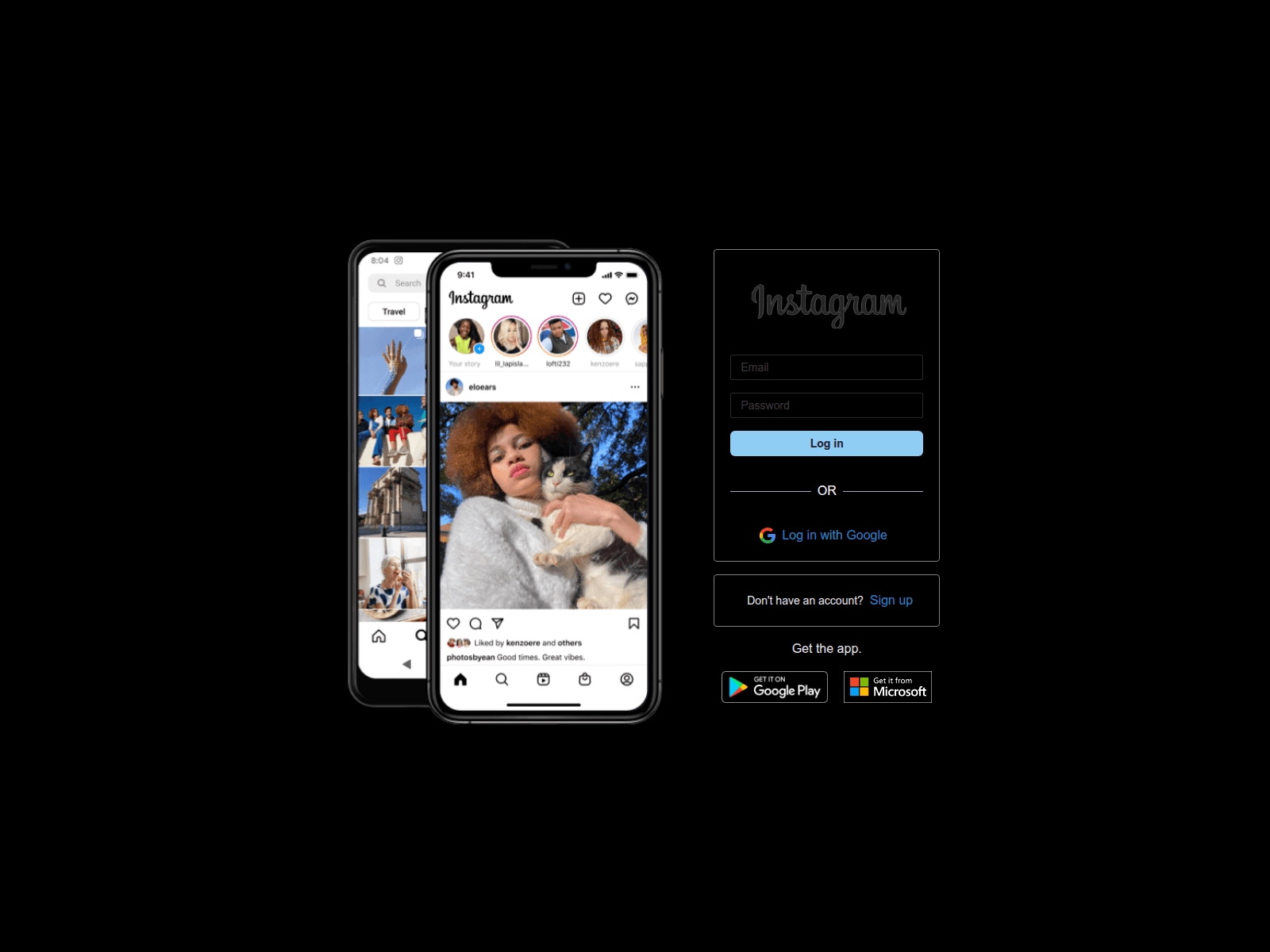 Screenshot of instagram-clone-khaki-phi.vercel.app