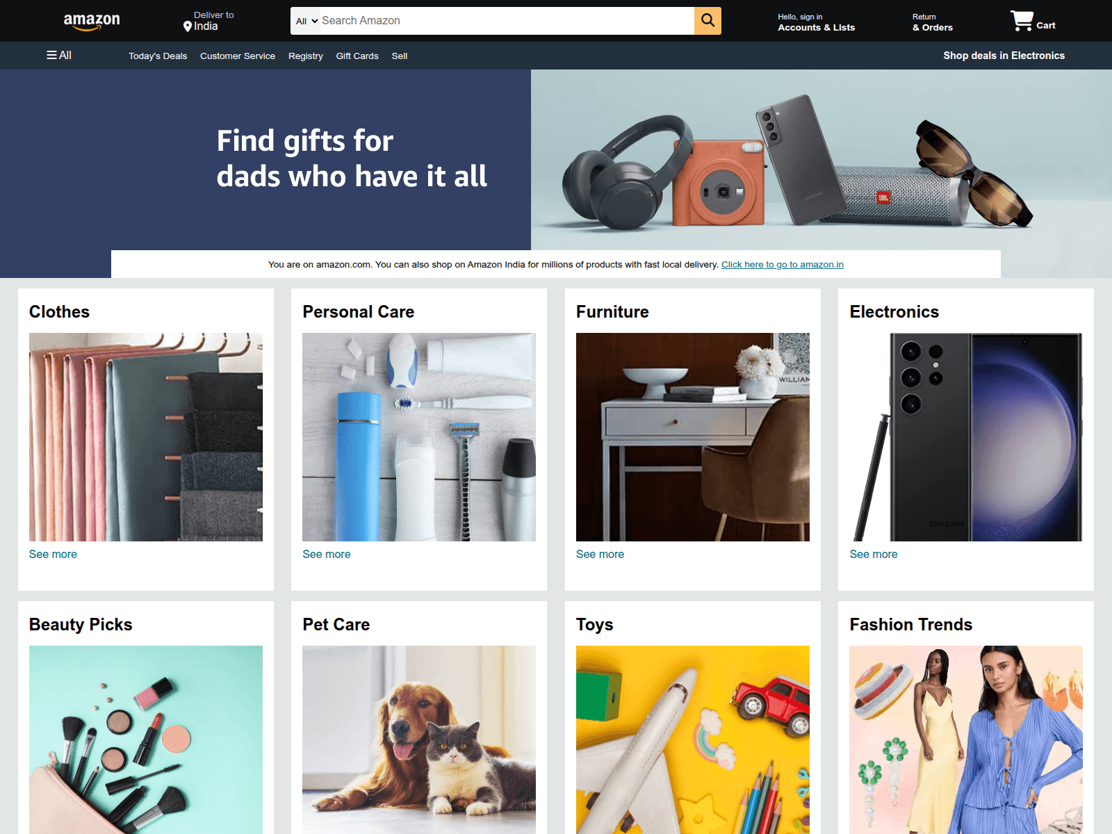 Screenshot of amazon-home-page-brown.vercel.app