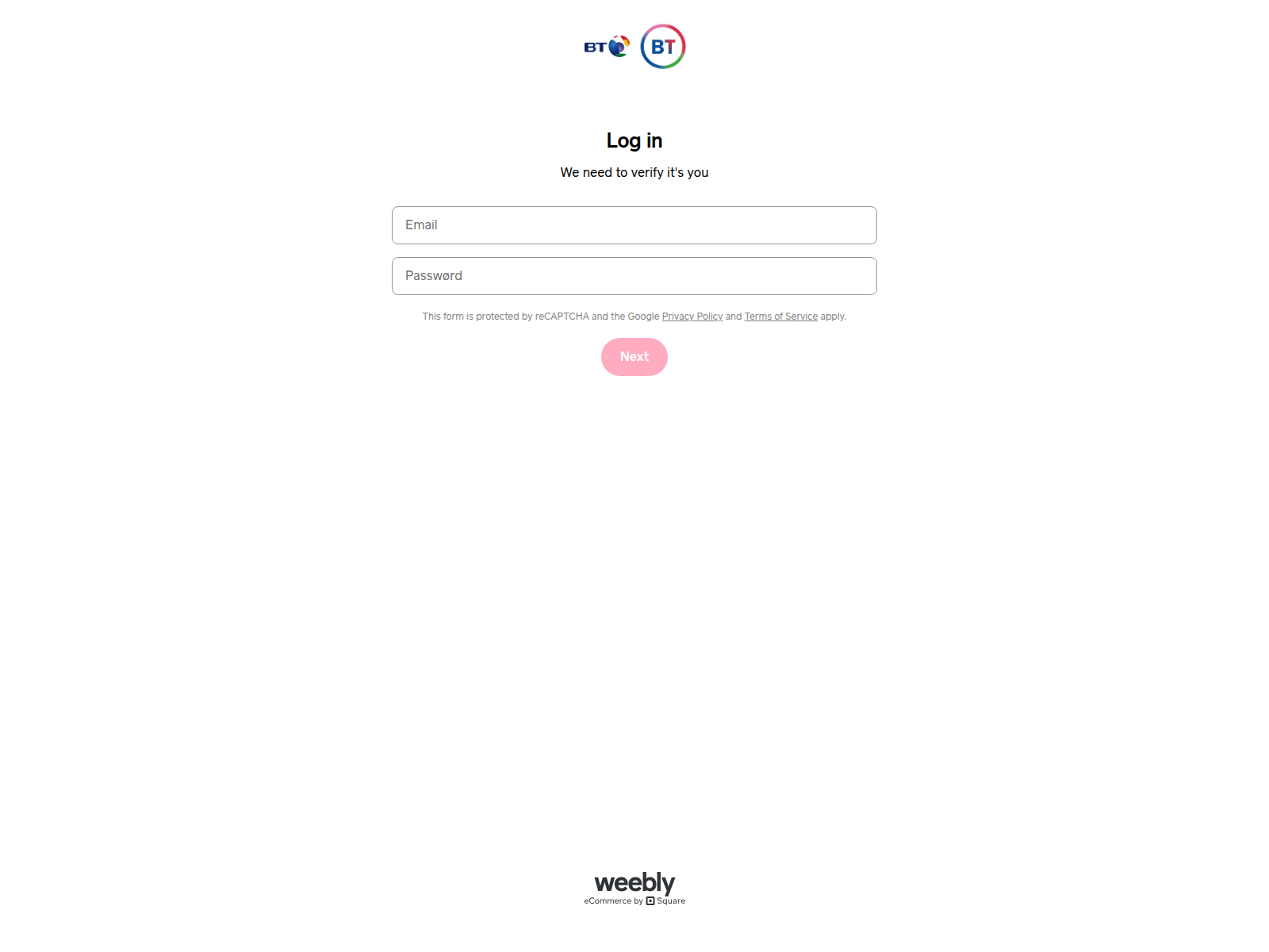 Screenshot of bt-109575.weeblysite.com