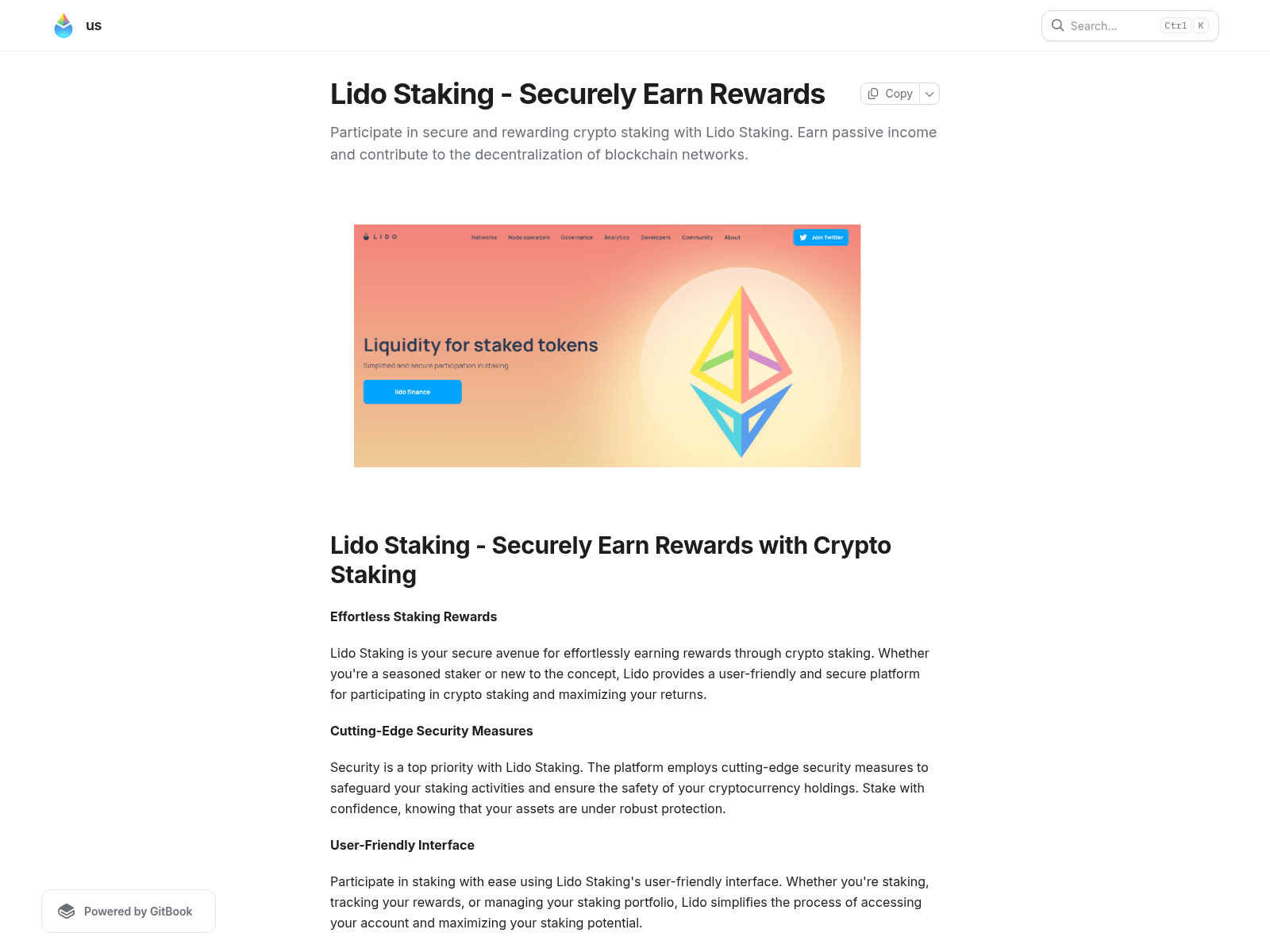 Screenshot of lidoilstaking.gitbook.io