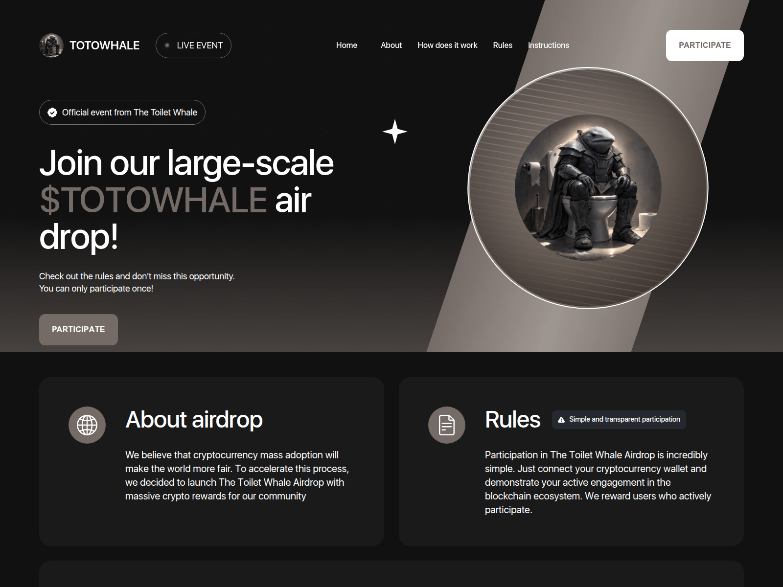Screenshot of totowhale.memedex.club