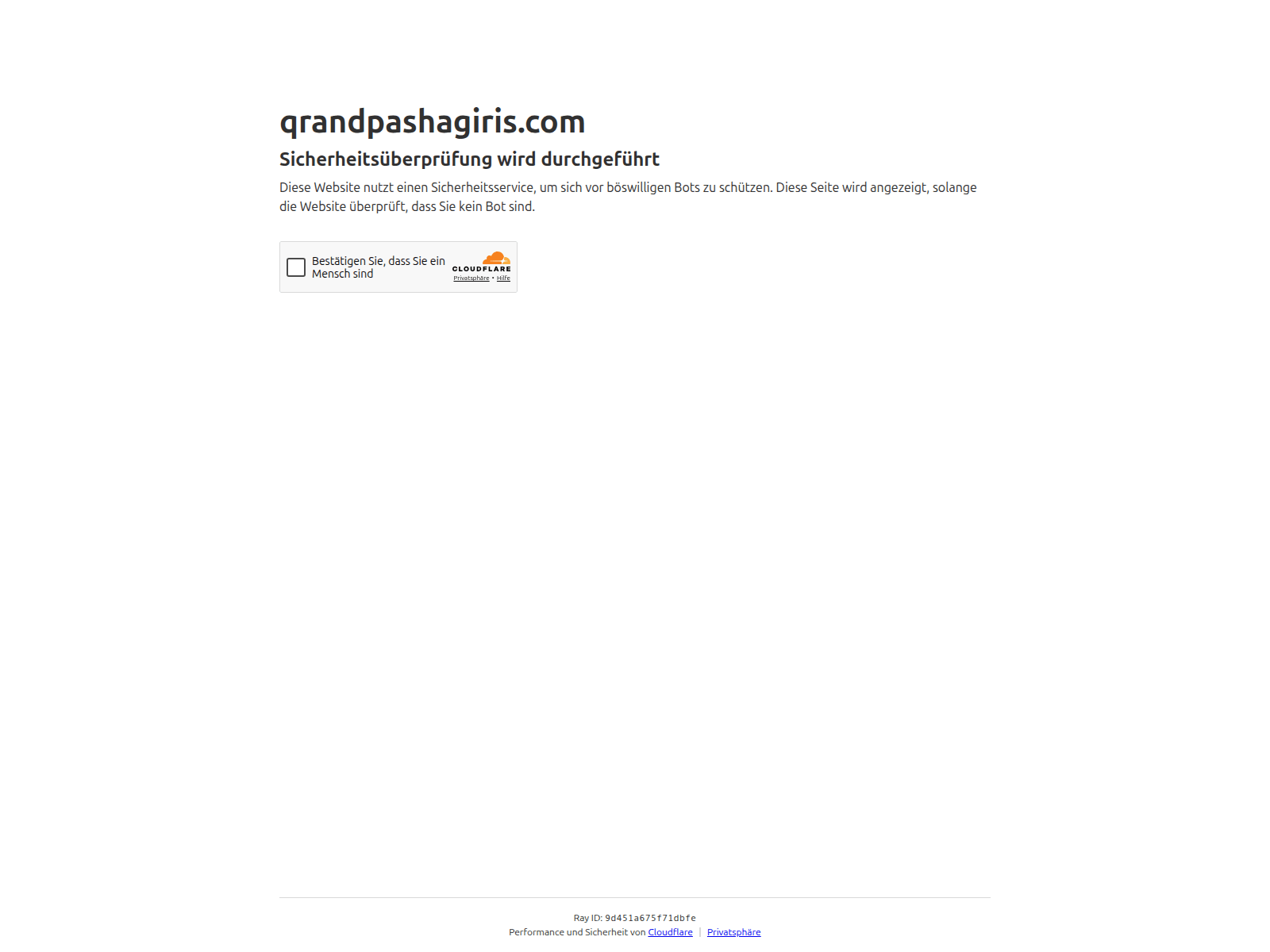 Screenshot of qrandpashagiris.com
