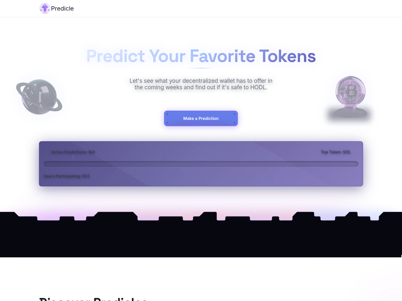 Screenshot of predictnow.live