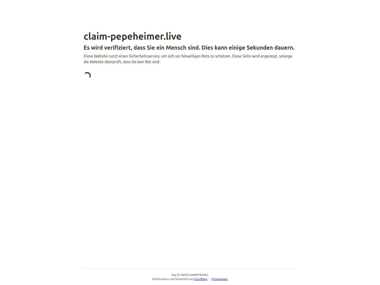 Screenshot of claim-pepeheimer.live