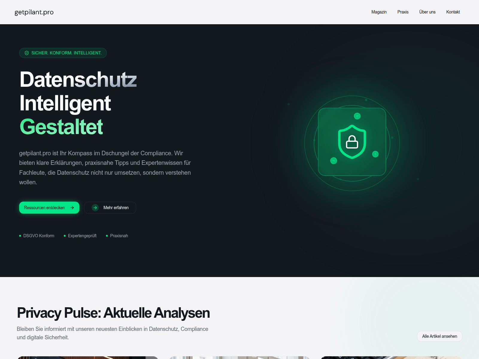 Screenshot of getpilant.pro