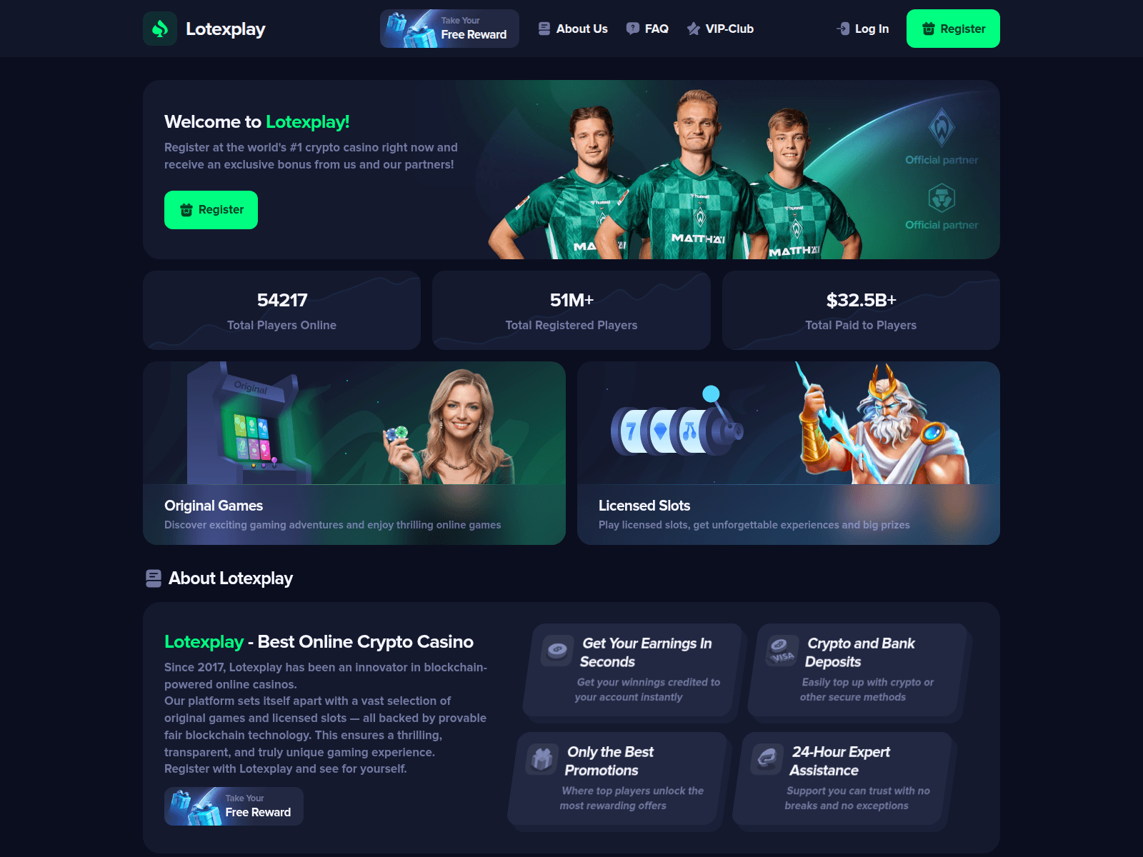 Screenshot of lotexplay.com