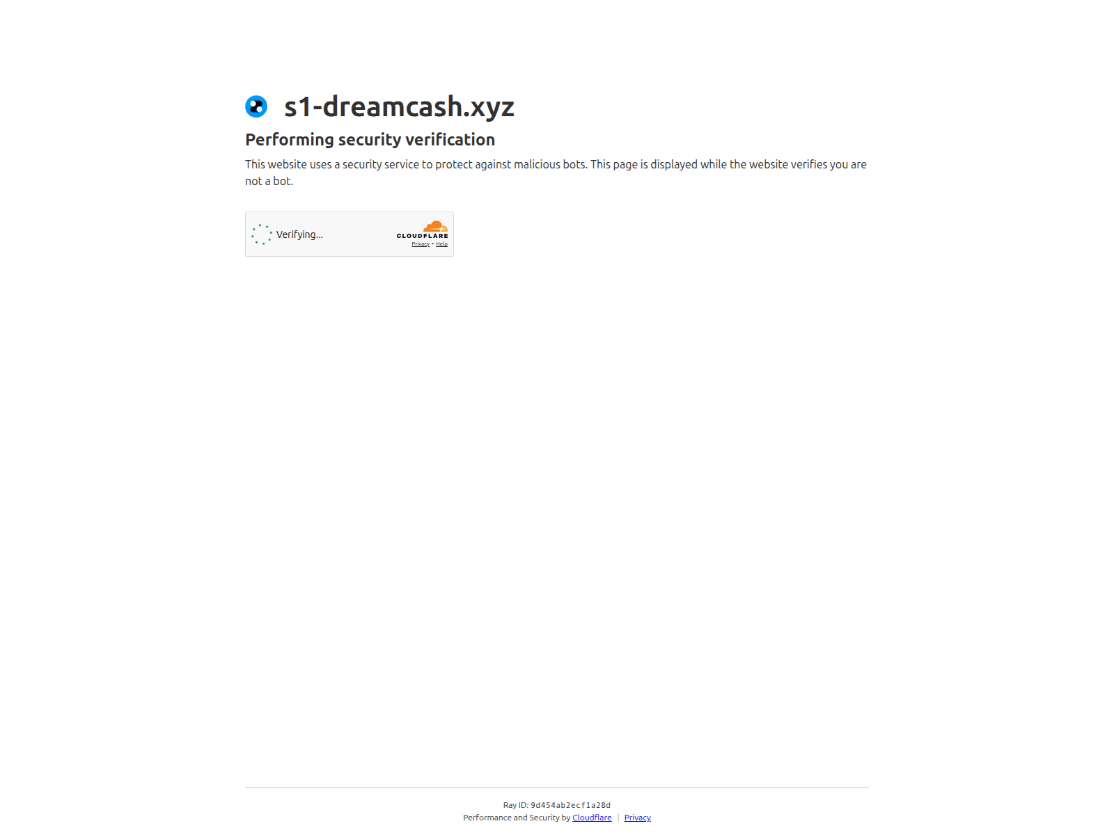Screenshot of s1-dreamcash.xyz
