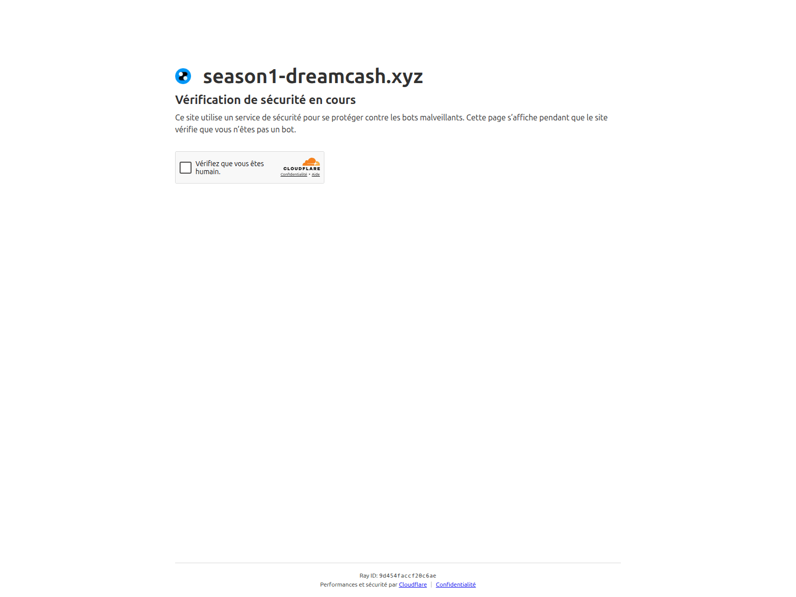 Screenshot of season1-dreamcash.xyz