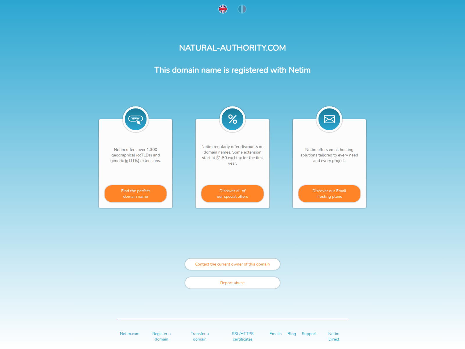 Screenshot of natural-authority.com