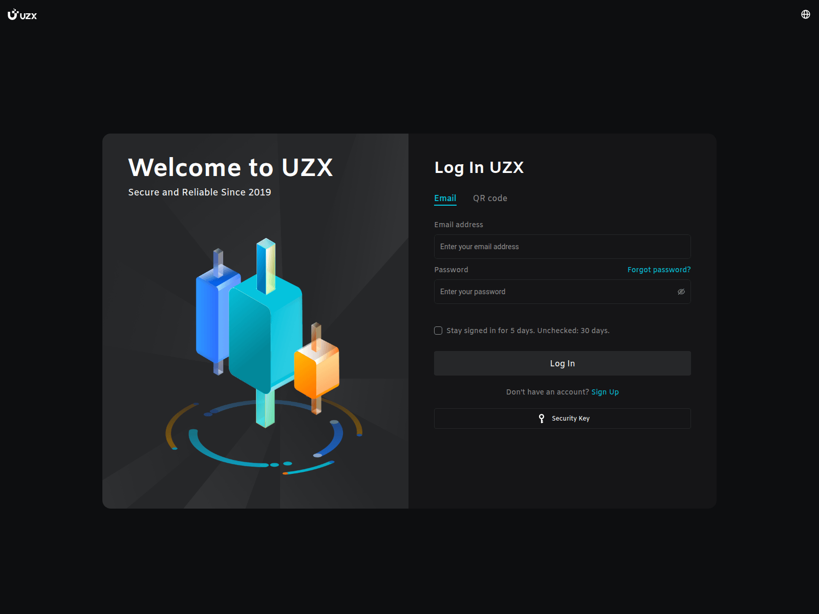 Screenshot of uzx-login.at