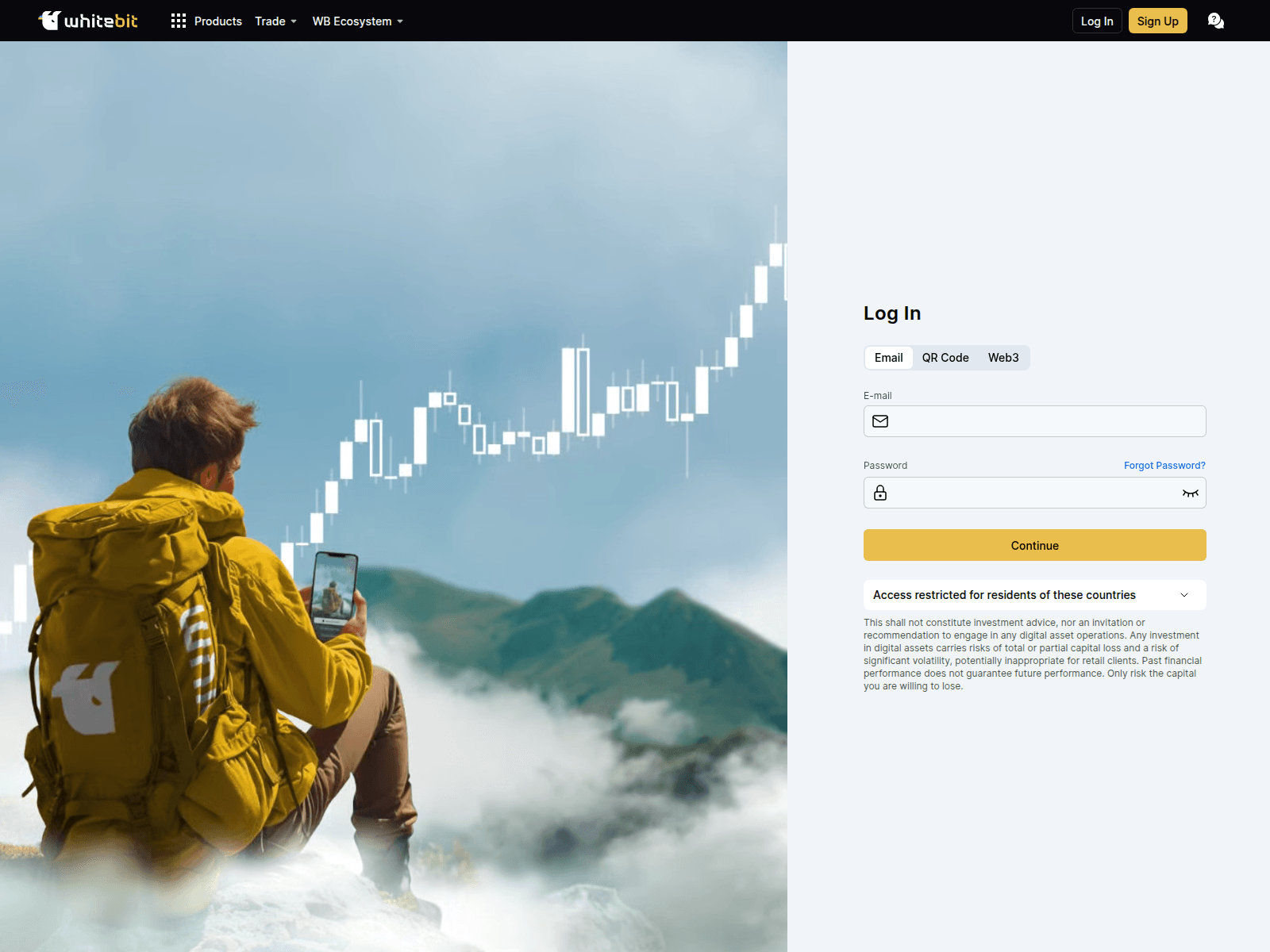 Screenshot of whitebit-login.com