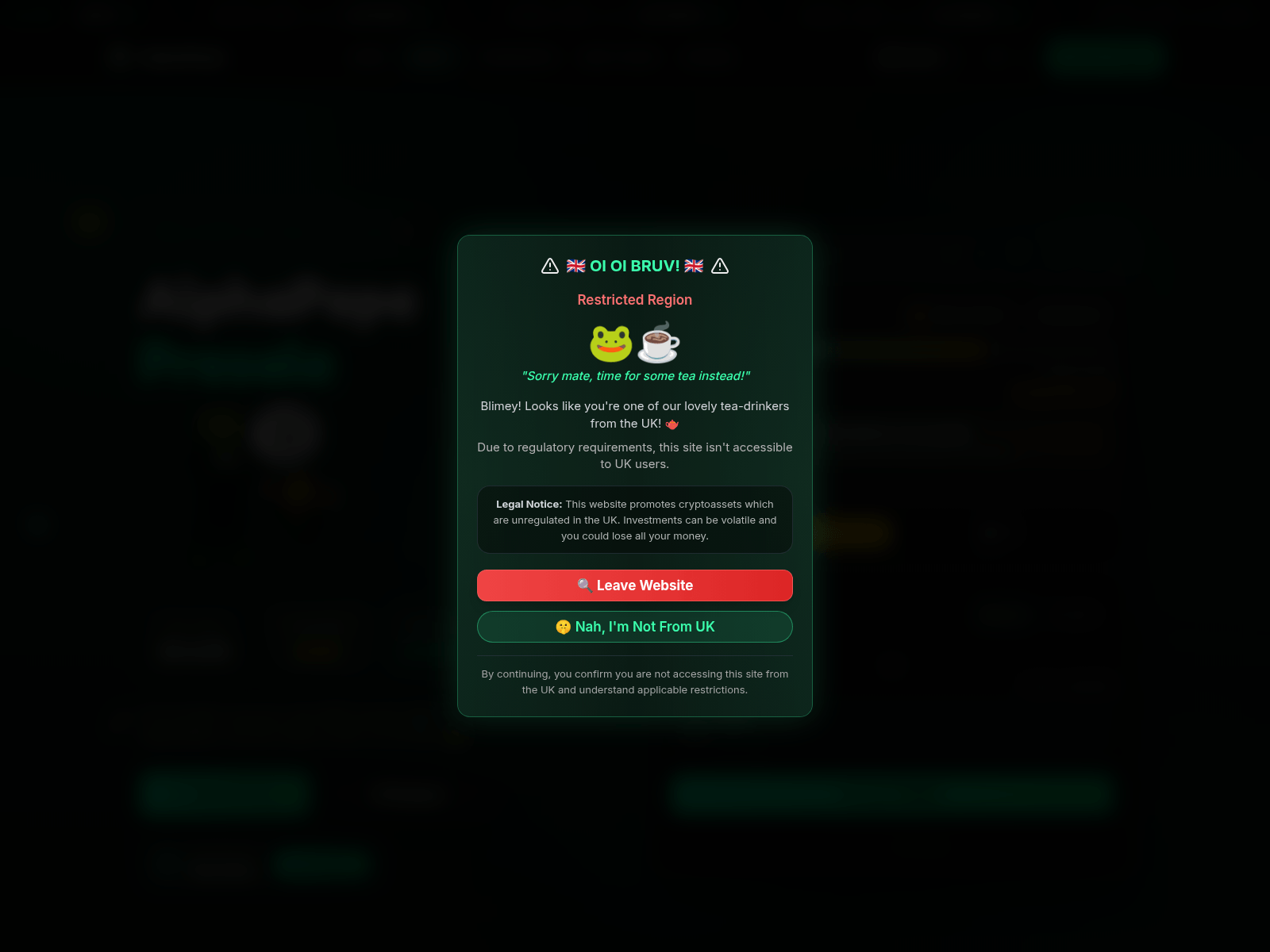 Screenshot of alphapepe.io