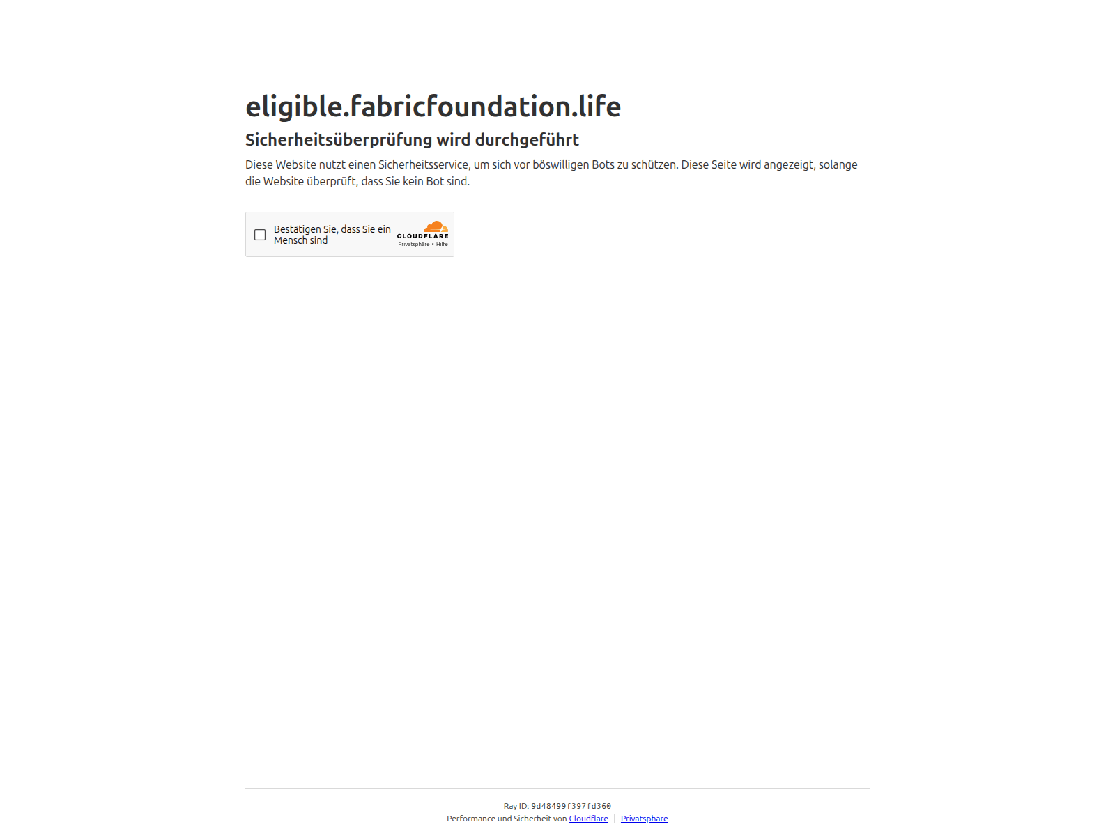 Screenshot of eligible.fabricfoundation.life