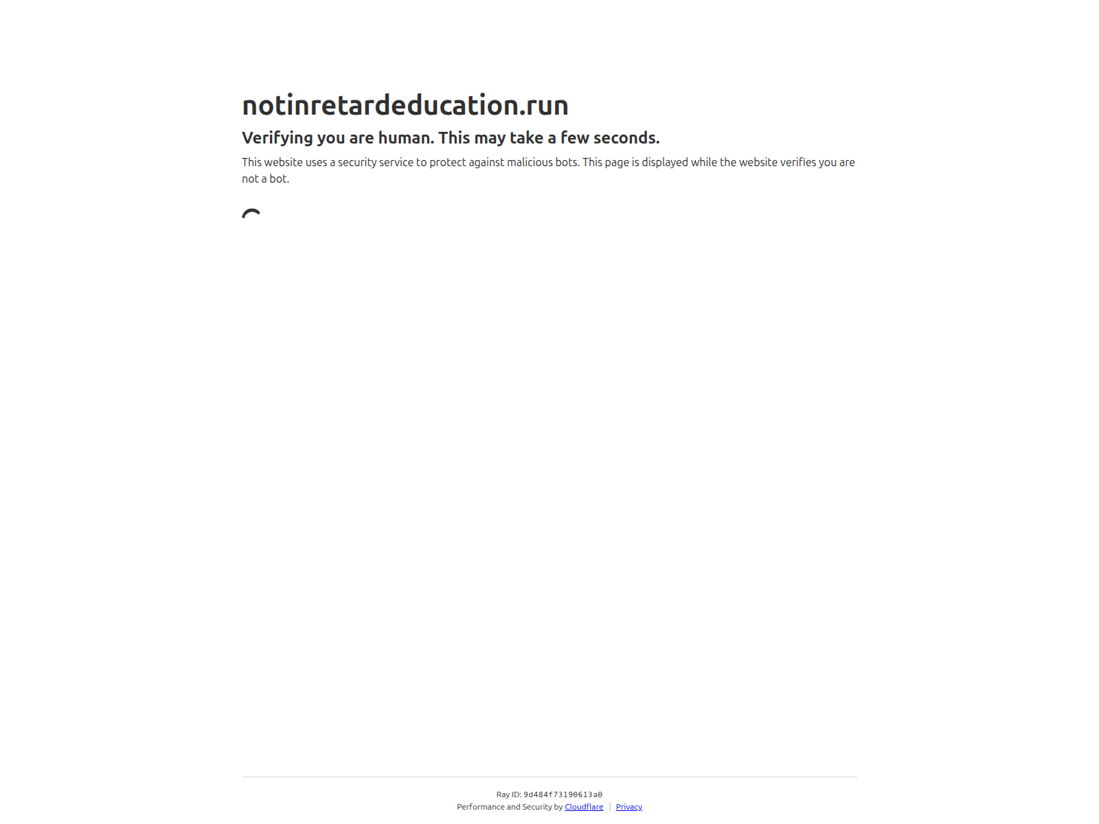 Screenshot of notinretardeducation.run