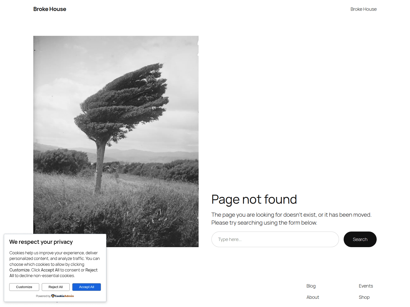 Screenshot of brokehouse.com.au