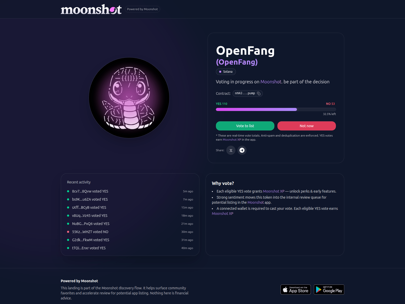 Screenshot of getmoonvote.fun