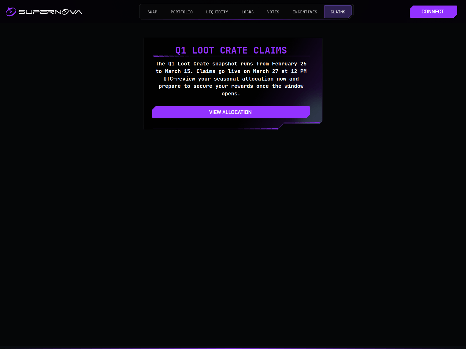Screenshot of events-supernova.xyz