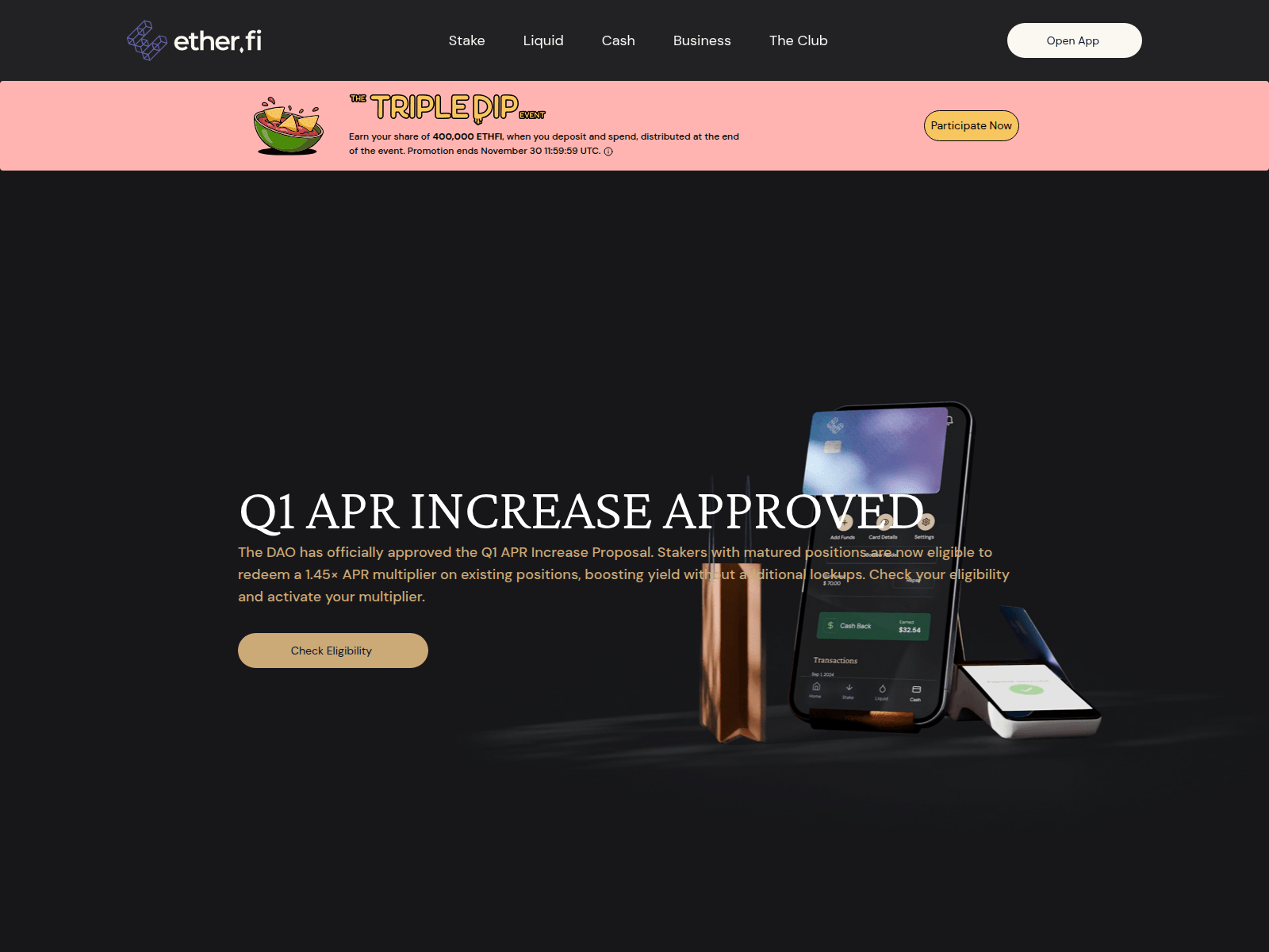 Screenshot of multiplier-ether.com
