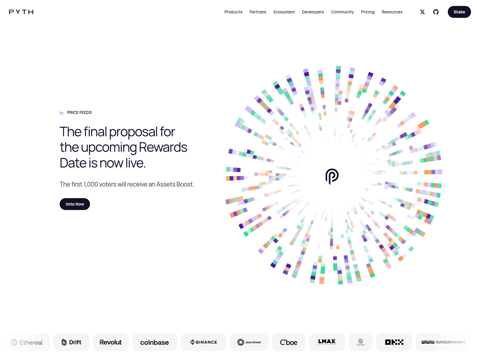 Screenshot of enter-pyth.xyz