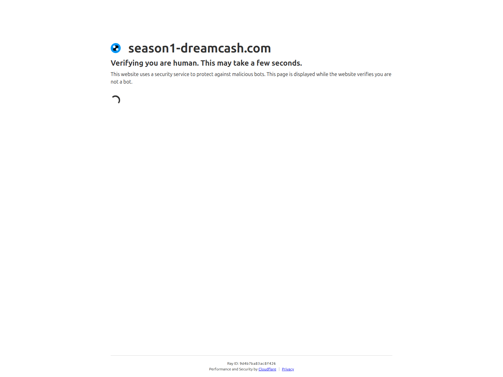 Screenshot of season1-dreamcash.com