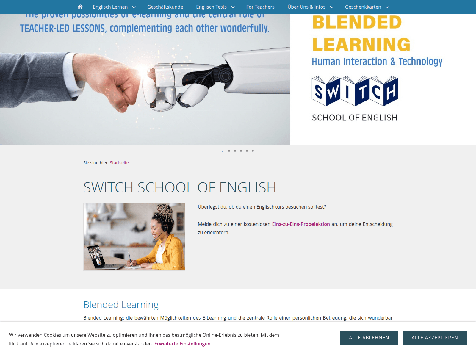 Screenshot of switchnet.ch