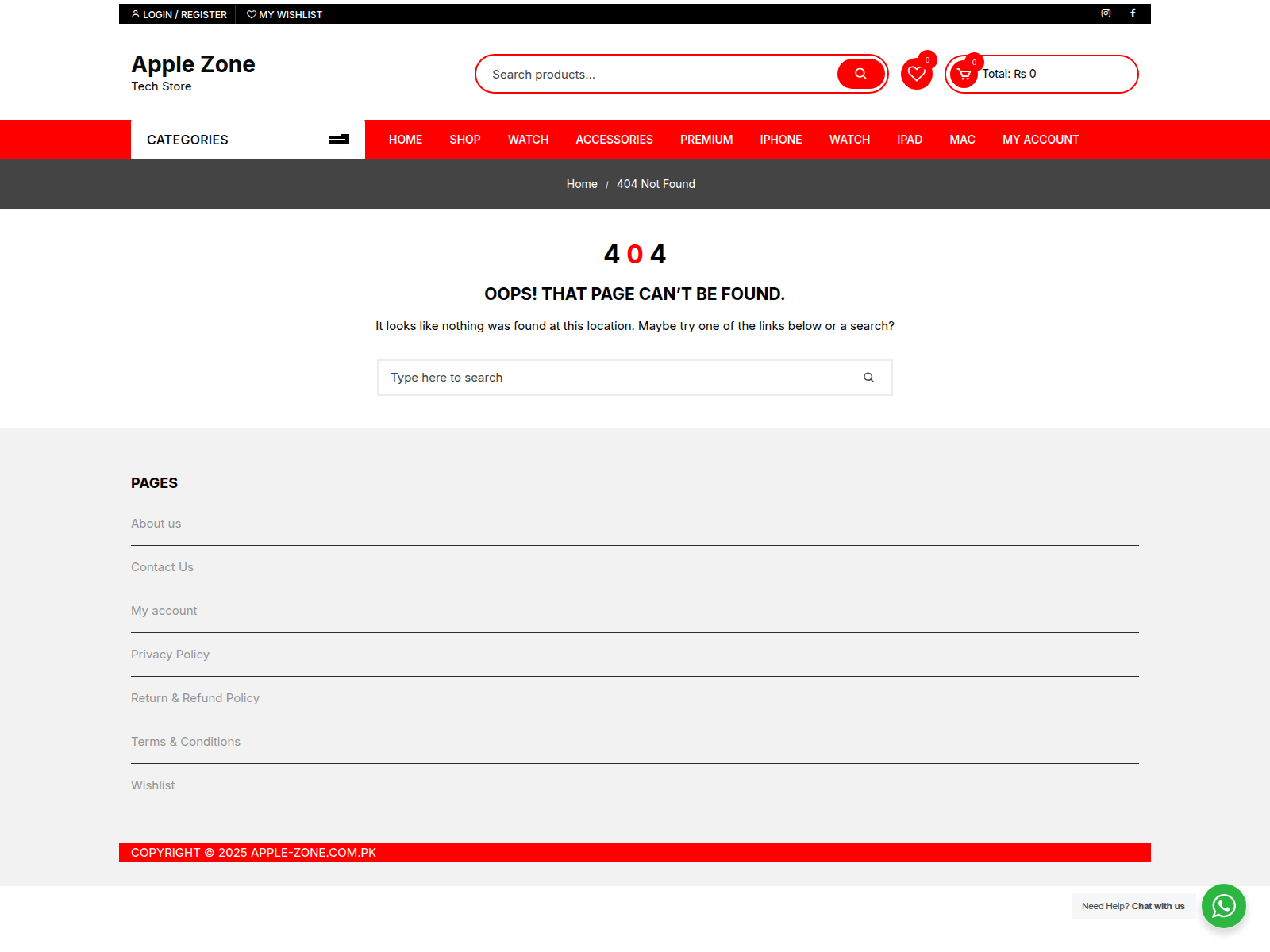 Screenshot of apple-zone.com.pk