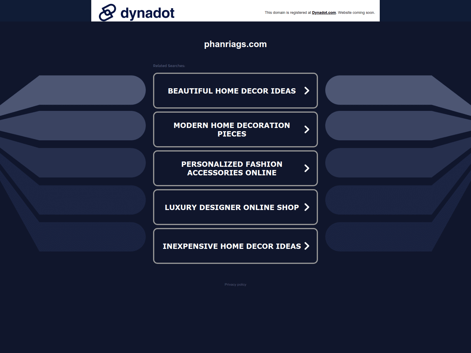 Screenshot of phanriags.com