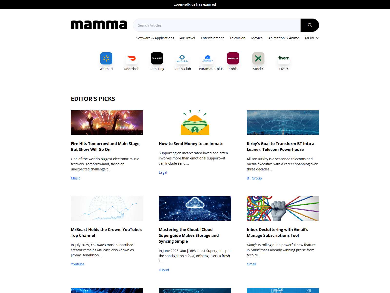 Screenshot of zoom-sdk.us