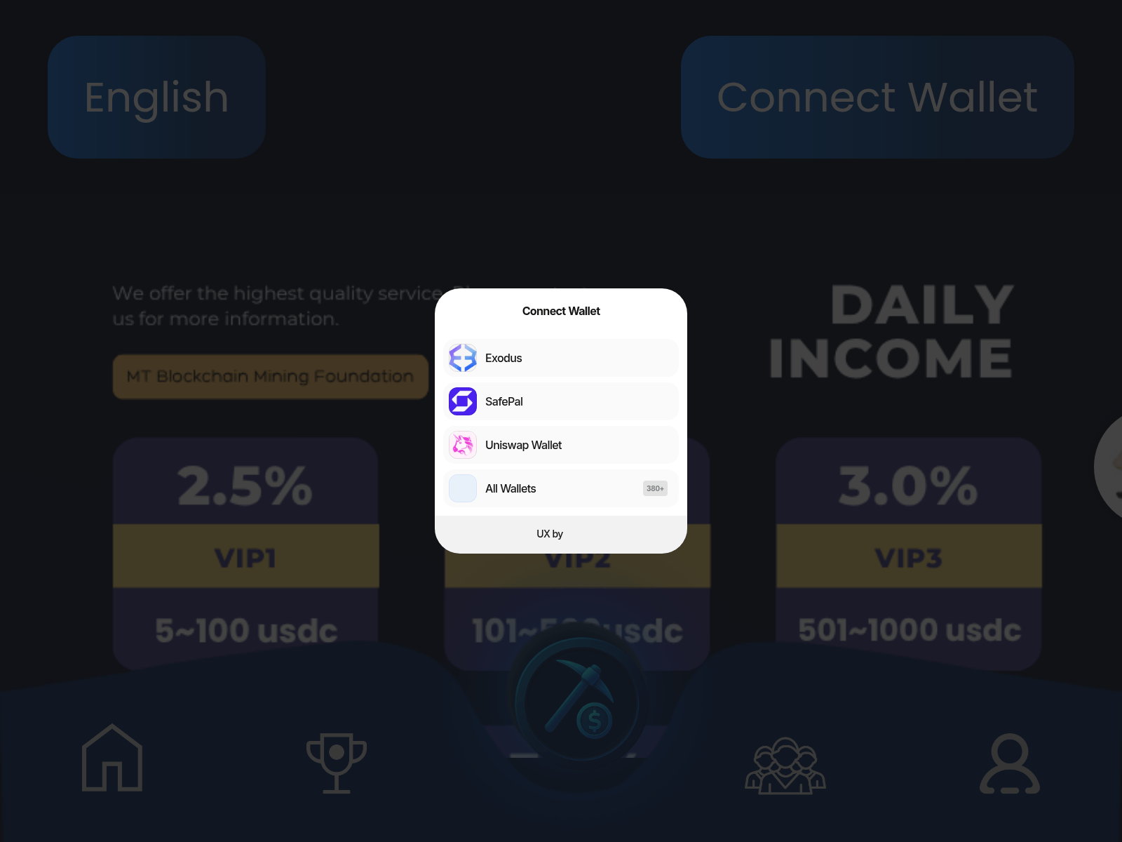 Screenshot of vip1119.61uz.com
