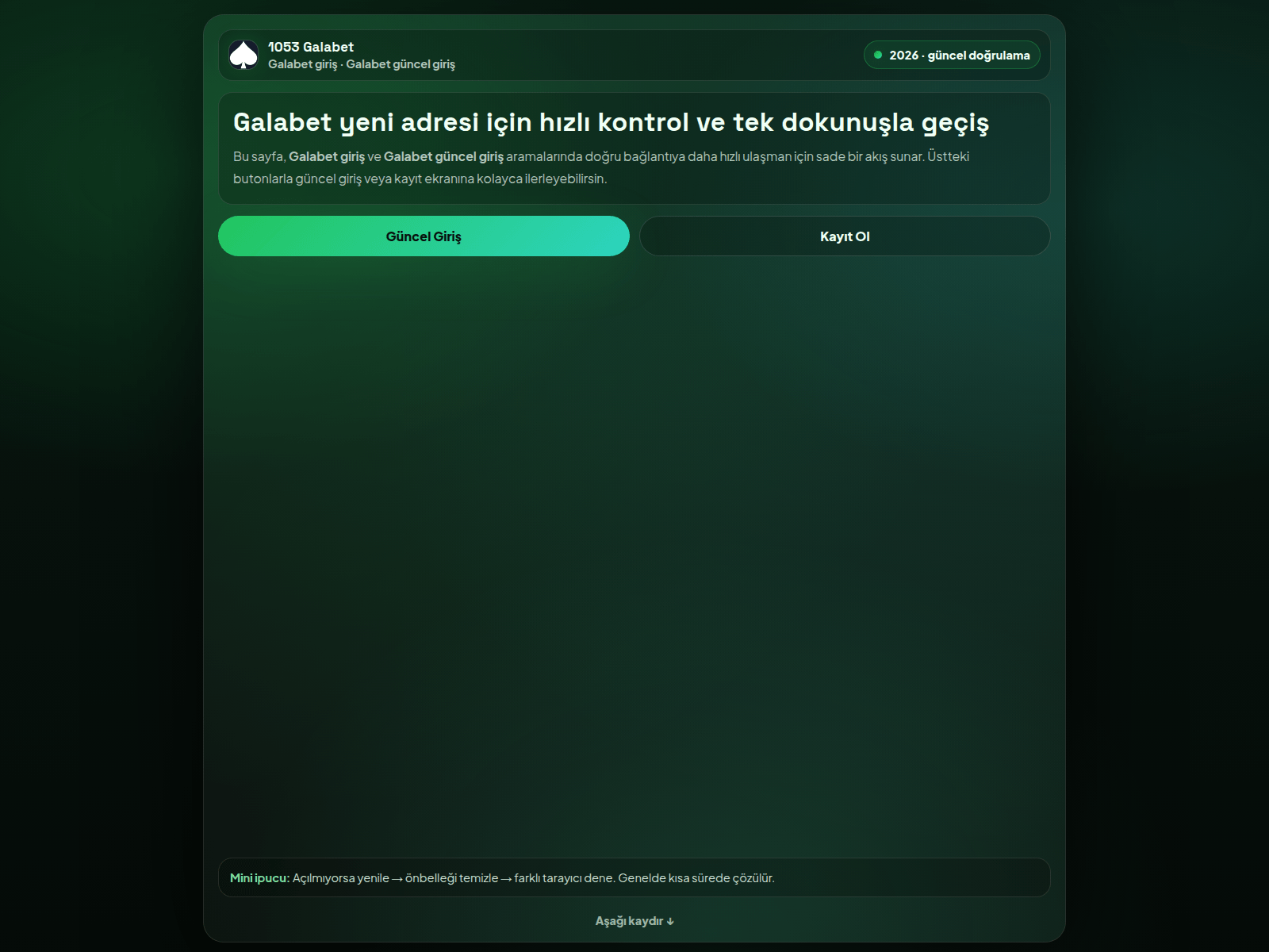 Screenshot of giris.galabet1053resmi.vip