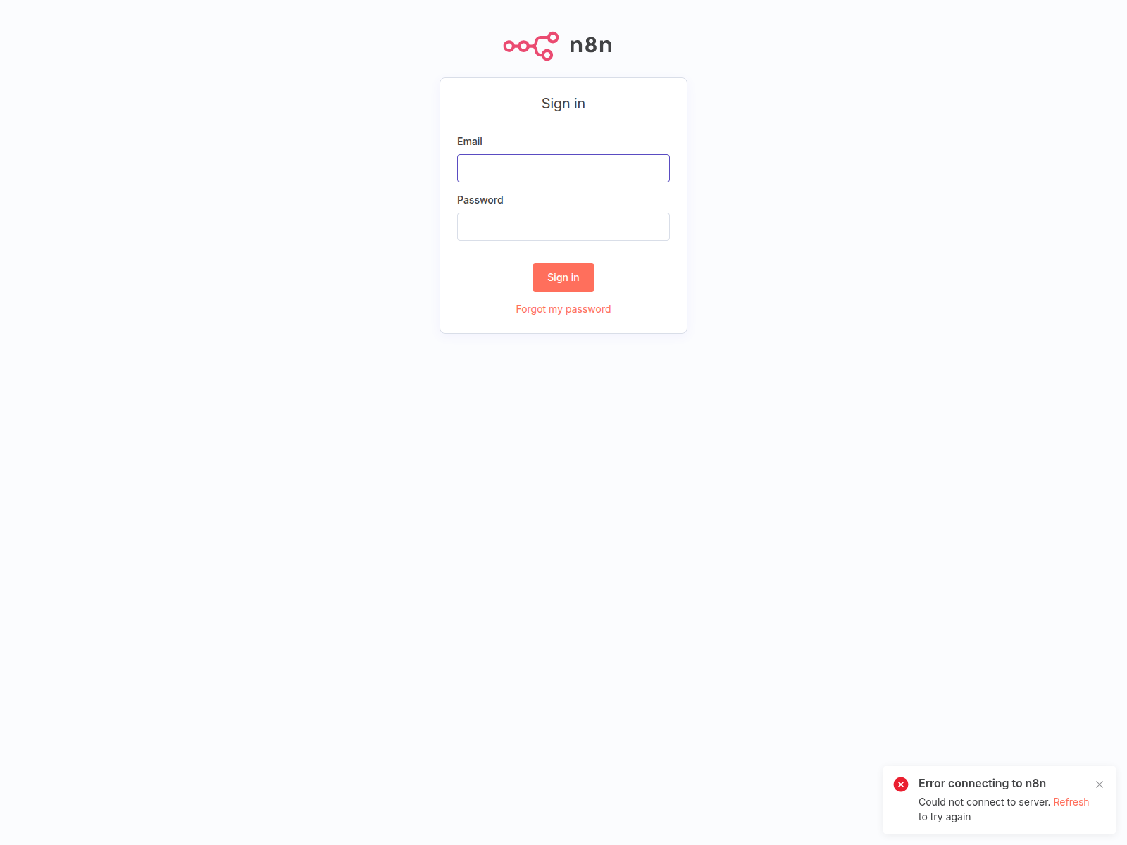 Screenshot of n8n.celestiasecurity.com