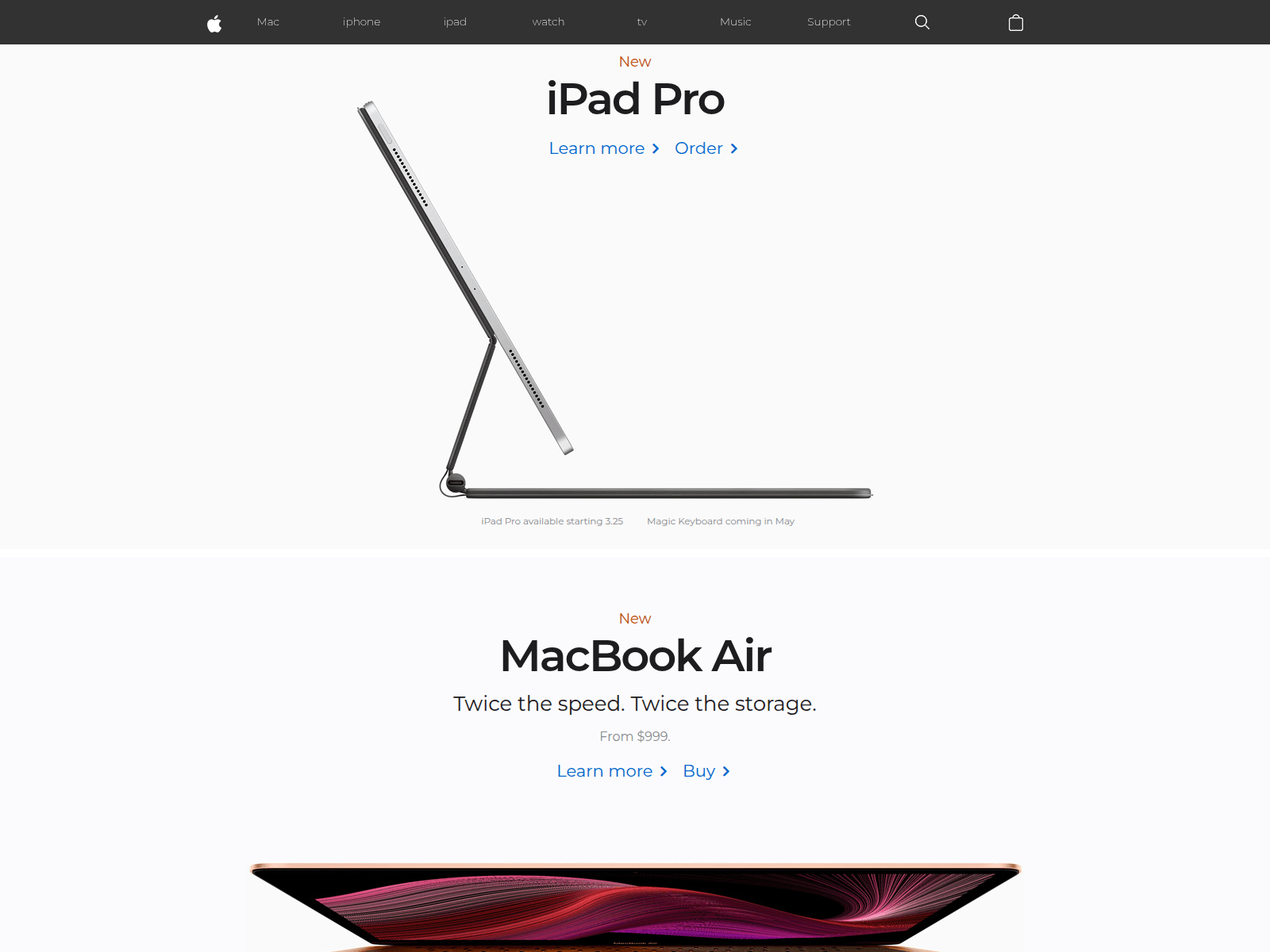 Screenshot of hail-25-clon-aple-react.netlify.app