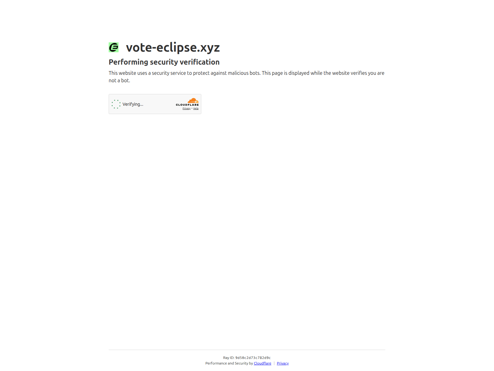 Screenshot of vote-eclipse.xyz