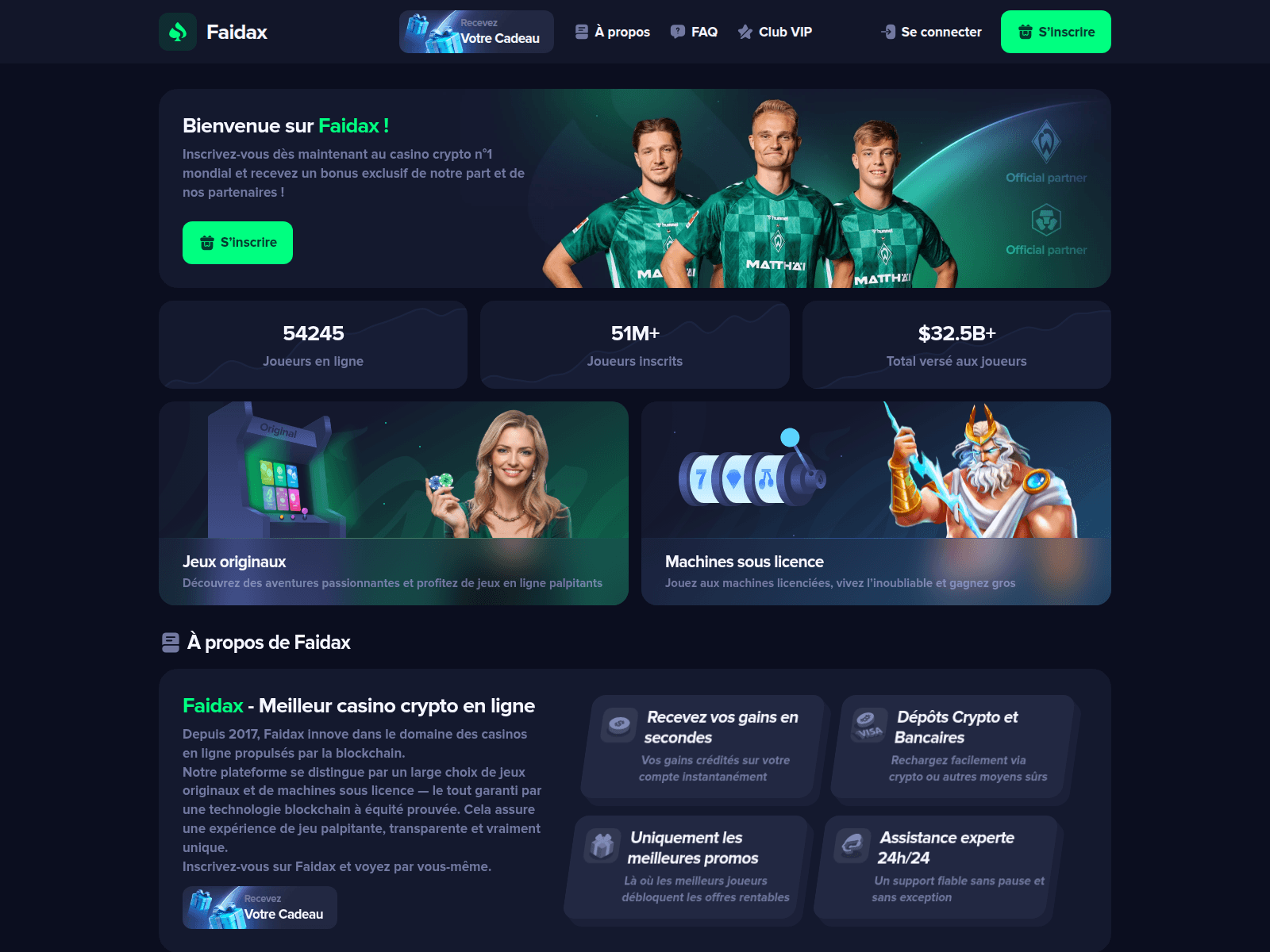 Screenshot of faidax.com