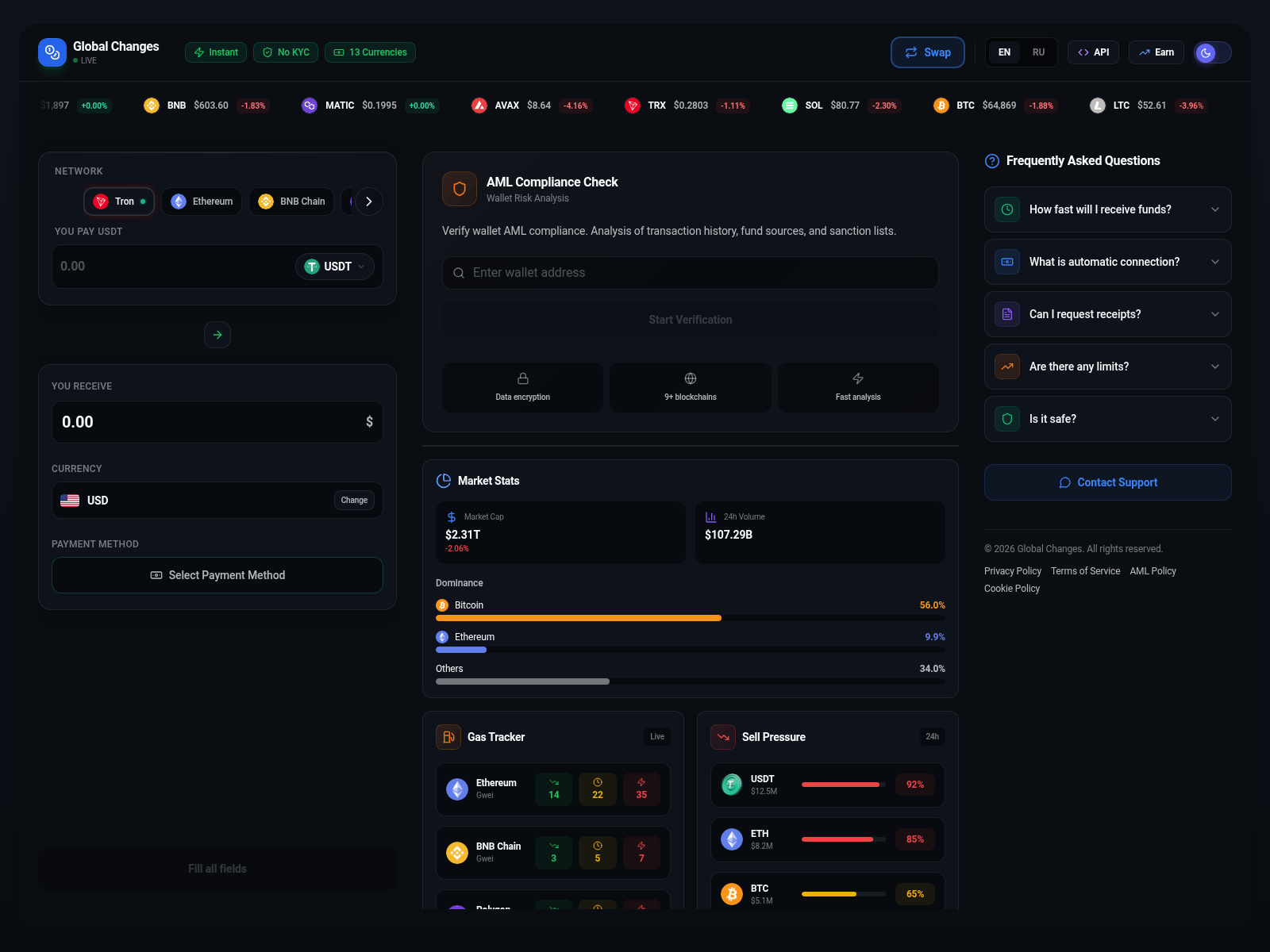 Screenshot of globalchangex.com