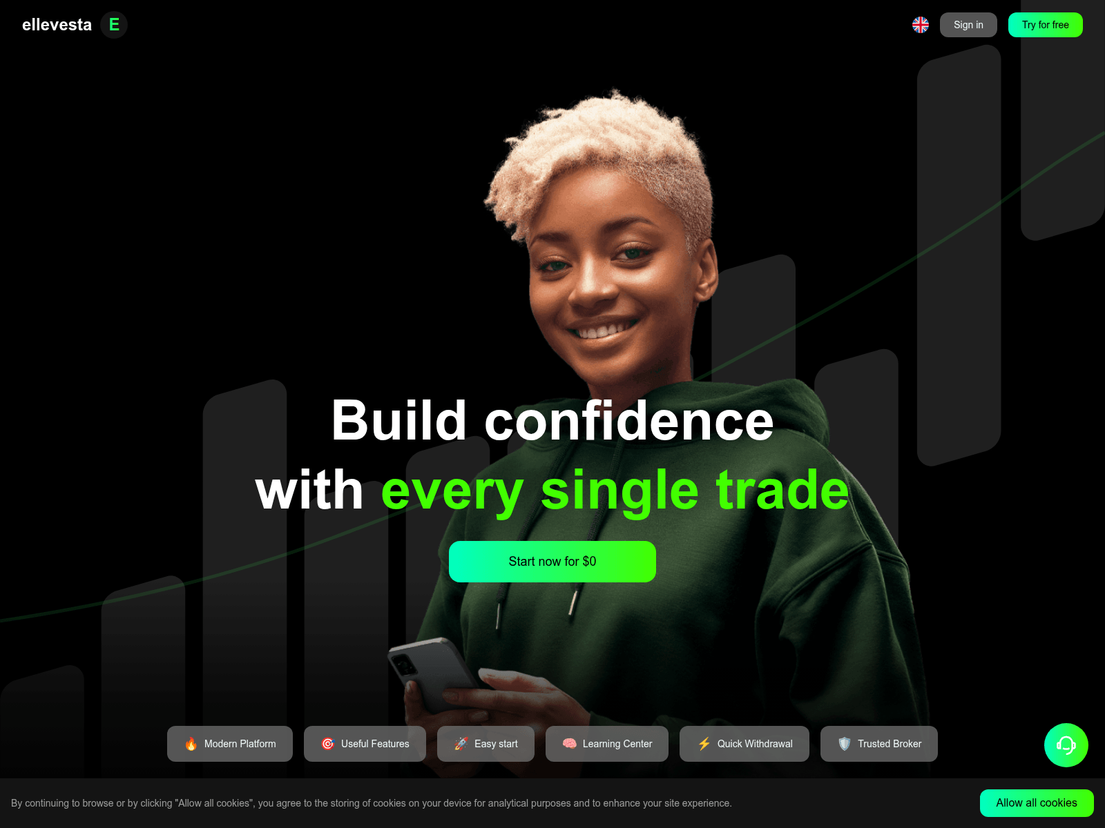 Screenshot of ellevesta.org