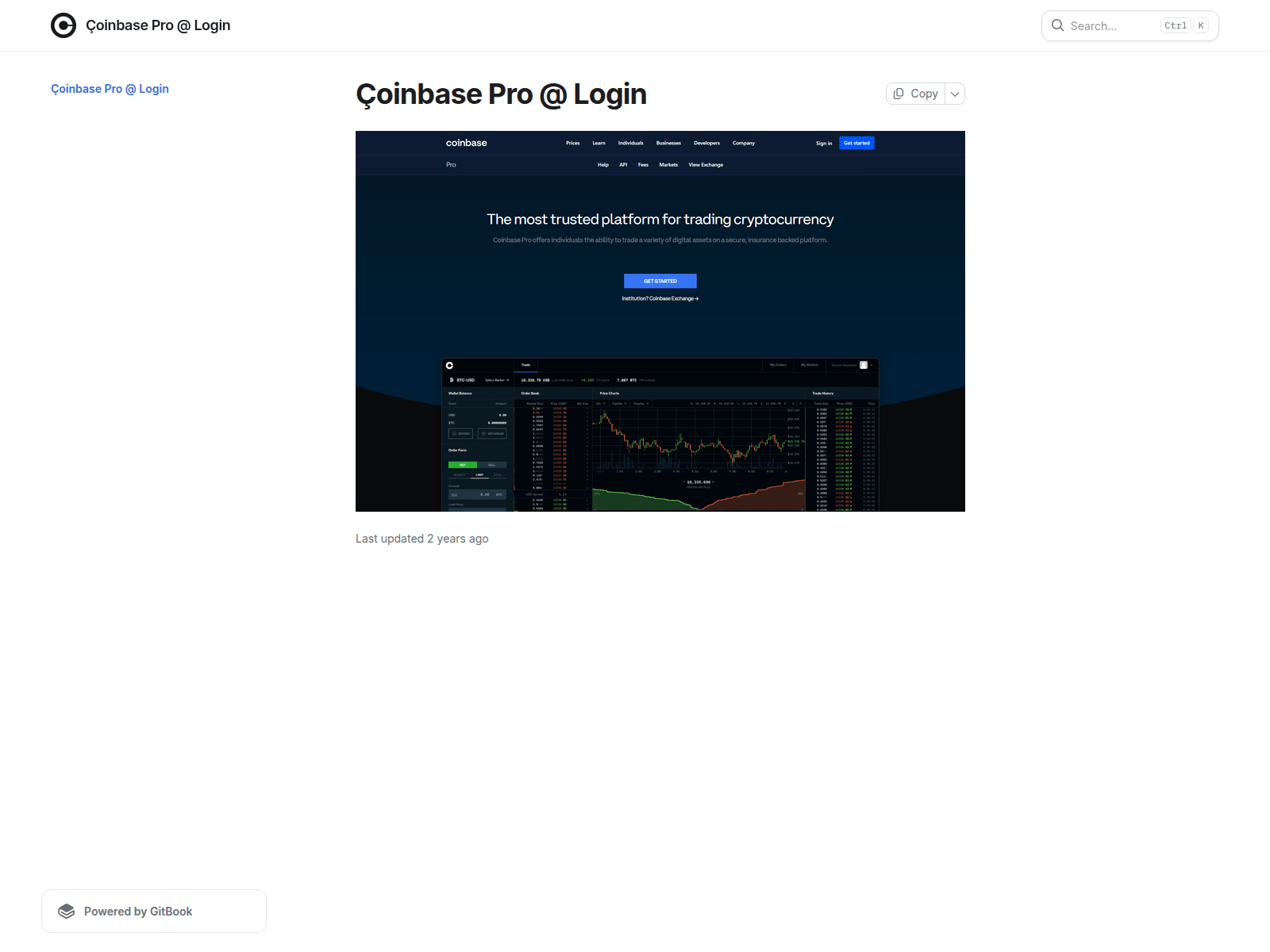 Screenshot of coinbsxeproxlogen.gitbook.io