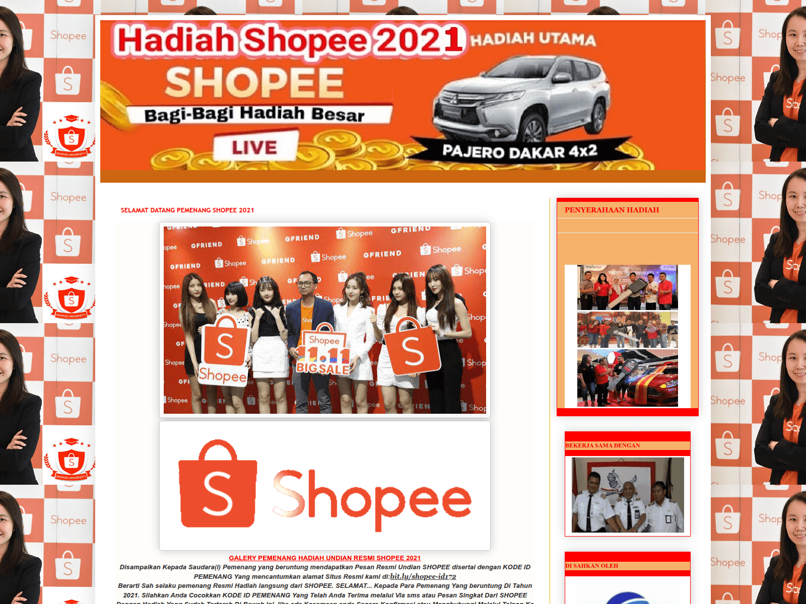 Screenshot of shopee-id172.blogspot.com