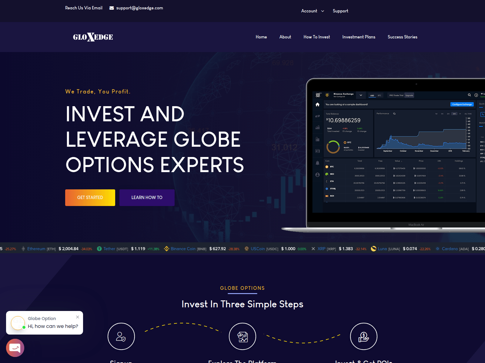 Screenshot of gloxedge.com