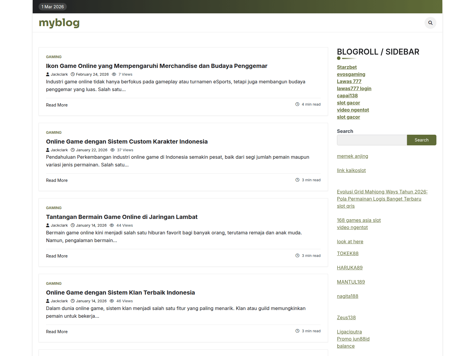 Screenshot of casinomerchandize.info