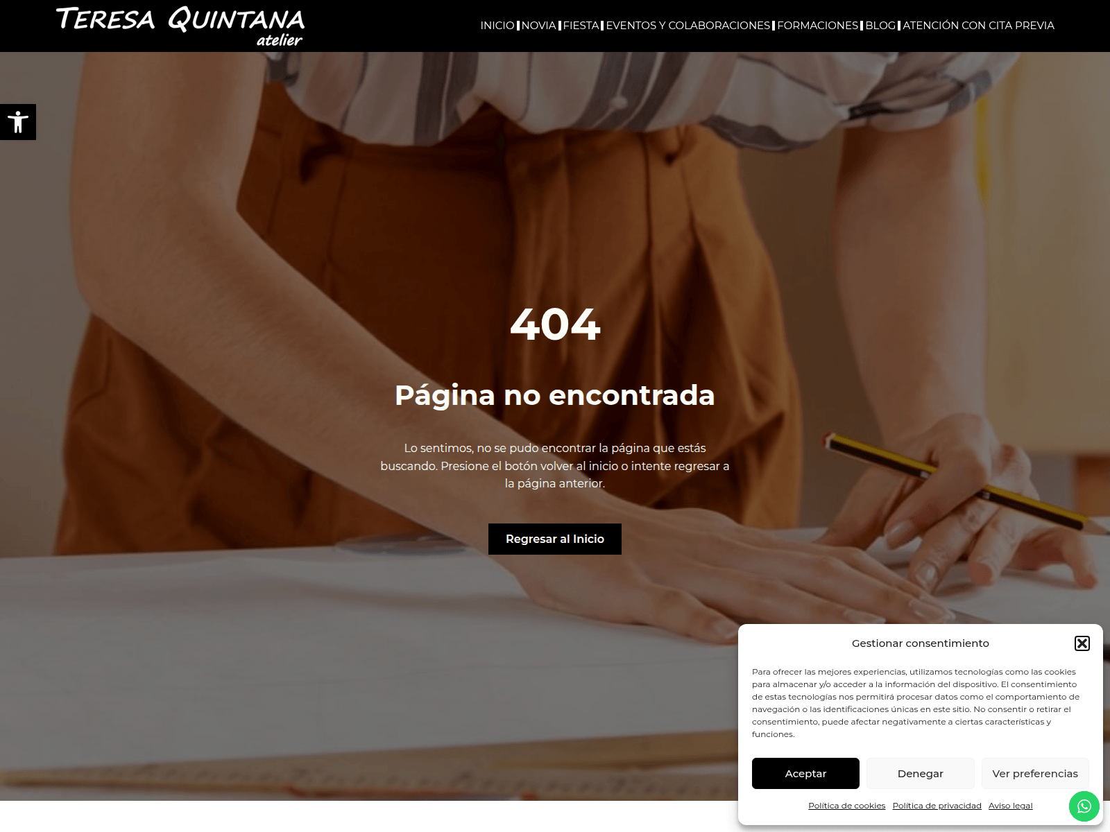 Screenshot of teresaquintana.es