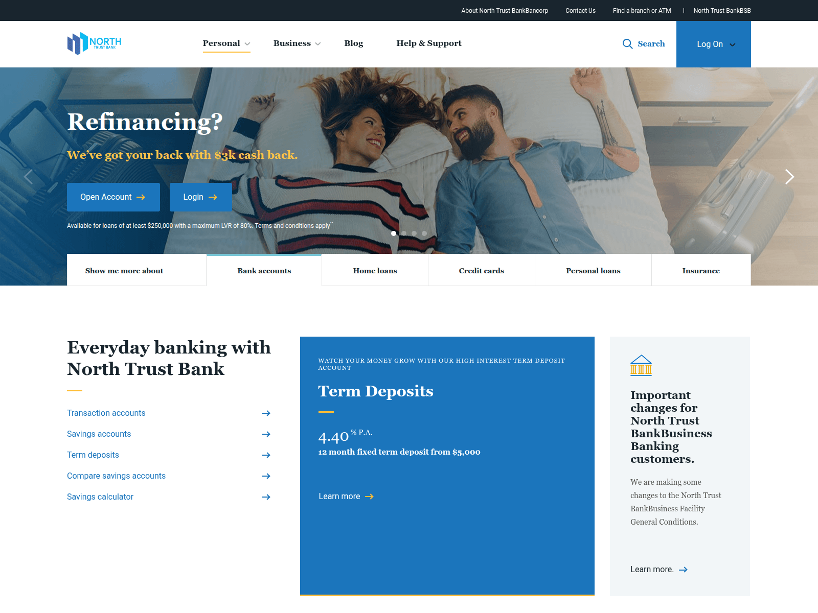 Screenshot of northtbk.com.metrotcb.com