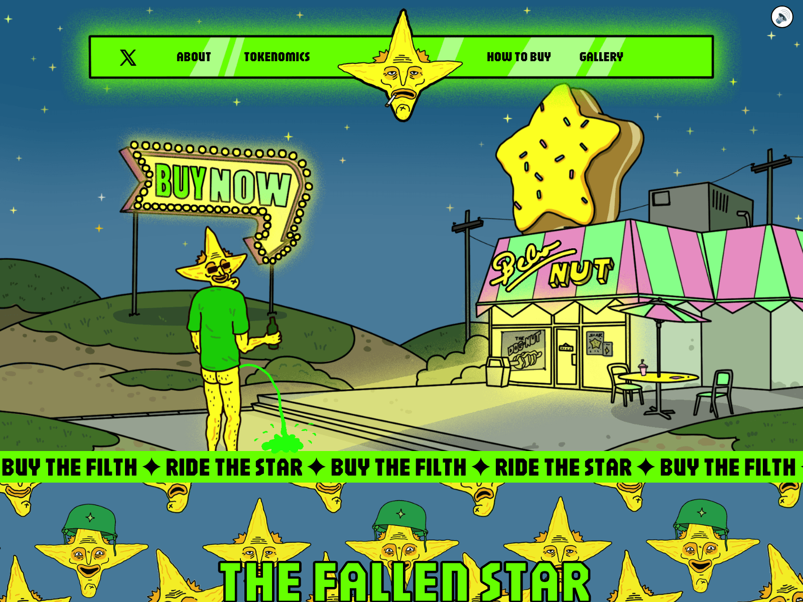 Screenshot of thefallenstar.top