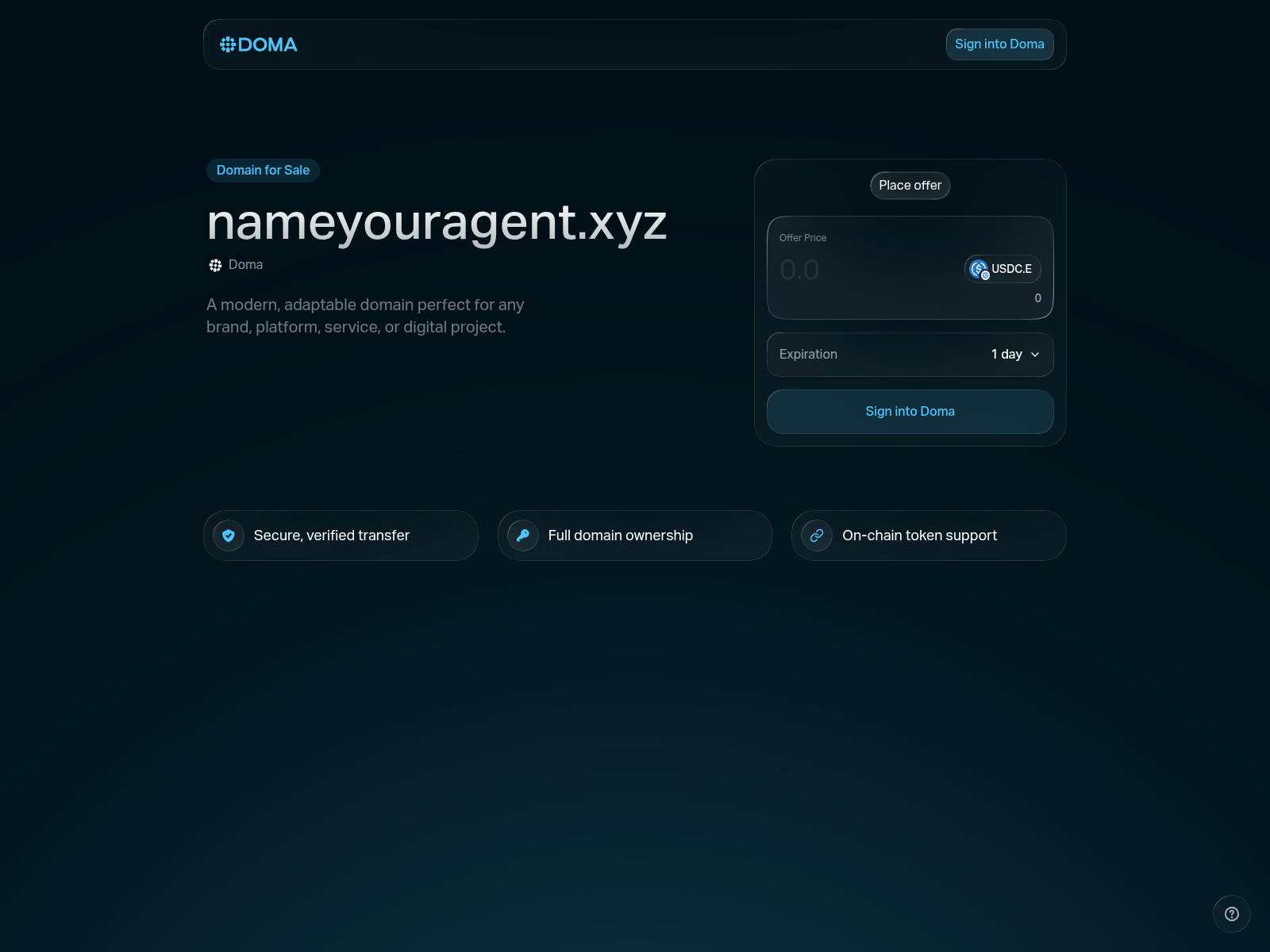 Screenshot of nameyouragent.xyz