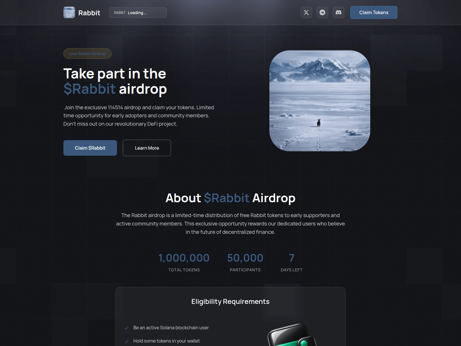 Screenshot of claimrabbit.pages.dev